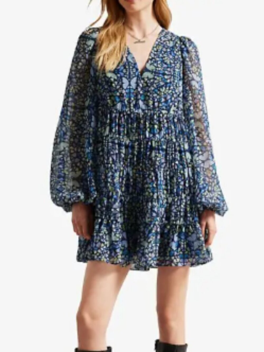 ✨ Ted Baker London Rohzan Kaleidoscope Butterfly Print Mini Dress Size 2 (4/6) ✨